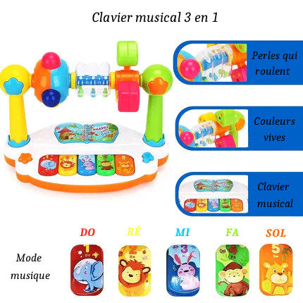 Rotating Baby Musical Keyboard with Light Sound