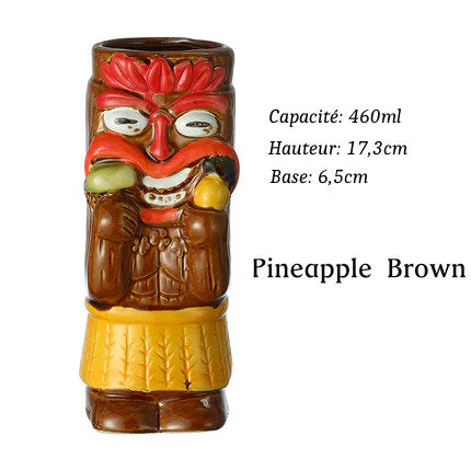 Verres Tiki en Céramique type Hawaïen