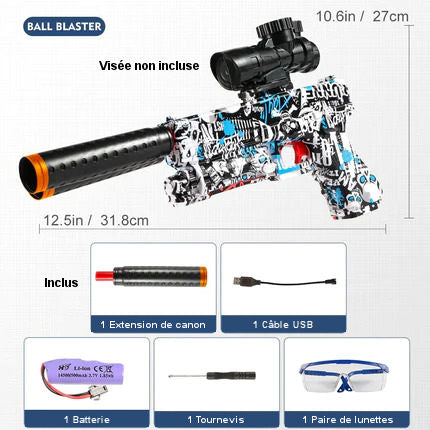 Mitraillette Électrique M416 à Billes de Gel
