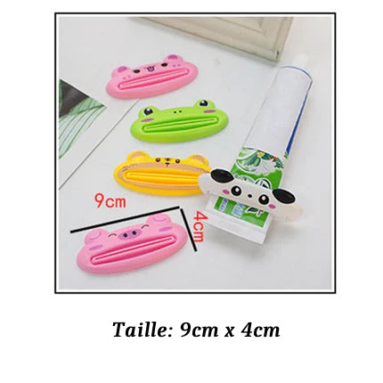 Toothpaste tube squeezer with funny animal head