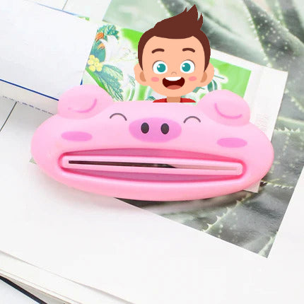 Toothpaste tube squeezer with funny animal head