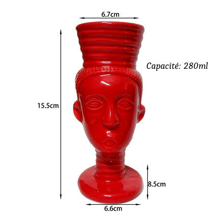 Verres Tiki en Céramique type Hawaïen