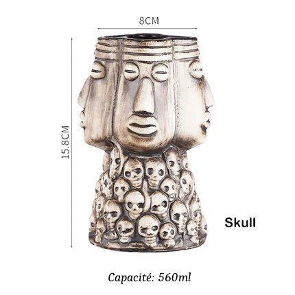 Verres Tiki en Céramique type Hawaïen