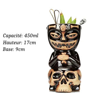 Verres Tiki en Céramique type Hawaïen