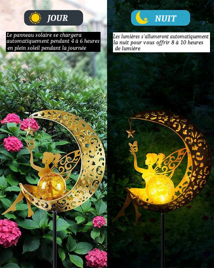 Solar Moon Fairy Light Stake