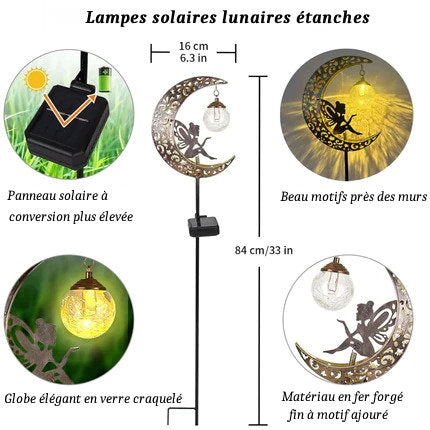 Solar Moon Fairy Light Stake