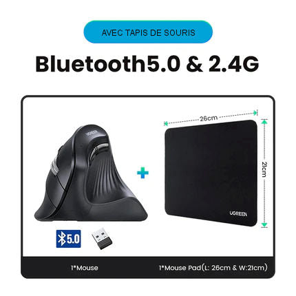 UGREEN Bluetooth Wireless Vertical Mouse