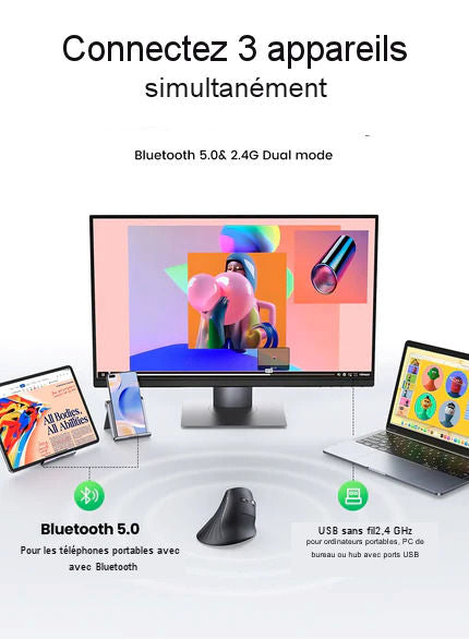 UGREEN Bluetooth Wireless Vertical Mouse