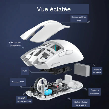 Attack Shark X11 Bluetooth Wireless Gaming Mouse with Charging Stand