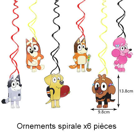 Bluey et Bingo Sets Anniversaire