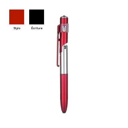 Multifunctional foldable ballpoint pen with LED light