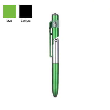 Multifunctional foldable ballpoint pen with LED light