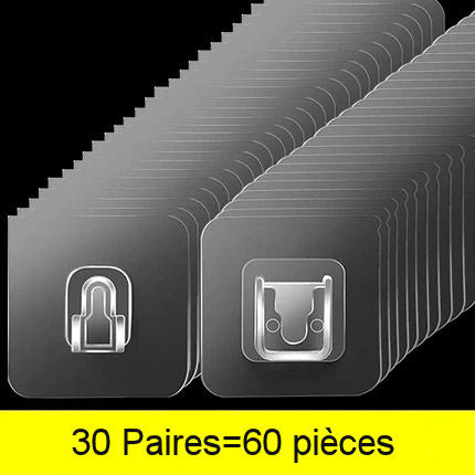 Powerful double-sided adhesive wall mounts