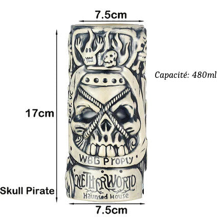 Verres Tiki en Céramique type Hawaïen