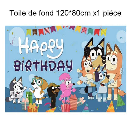Bluey et Bingo Sets Anniversaire