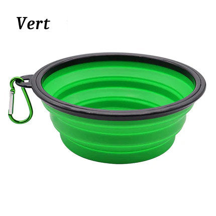 Bol d'Alimentation Pliable de Voyage pour Chiens et Chats