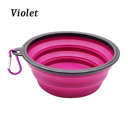 Bol d'Alimentation Pliable de Voyage pour Chiens et Chats