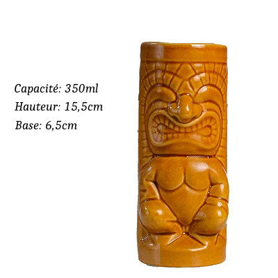 Verres Tiki en Céramique type Hawaïen