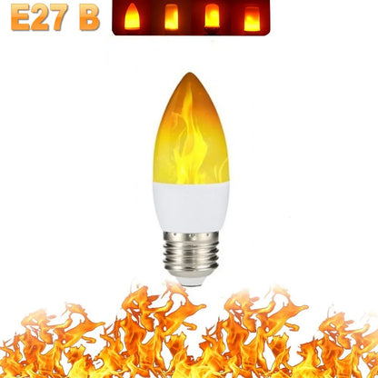 B22 E27 LED Flame Effect Ambient Light Bulbs