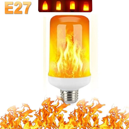 B22 E27 LED Flame Effect Ambient Light Bulbs