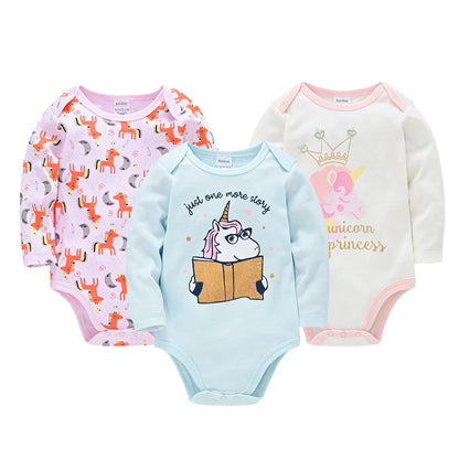 Baby girl/boy bodysuits in packs of 3/6 pieces 