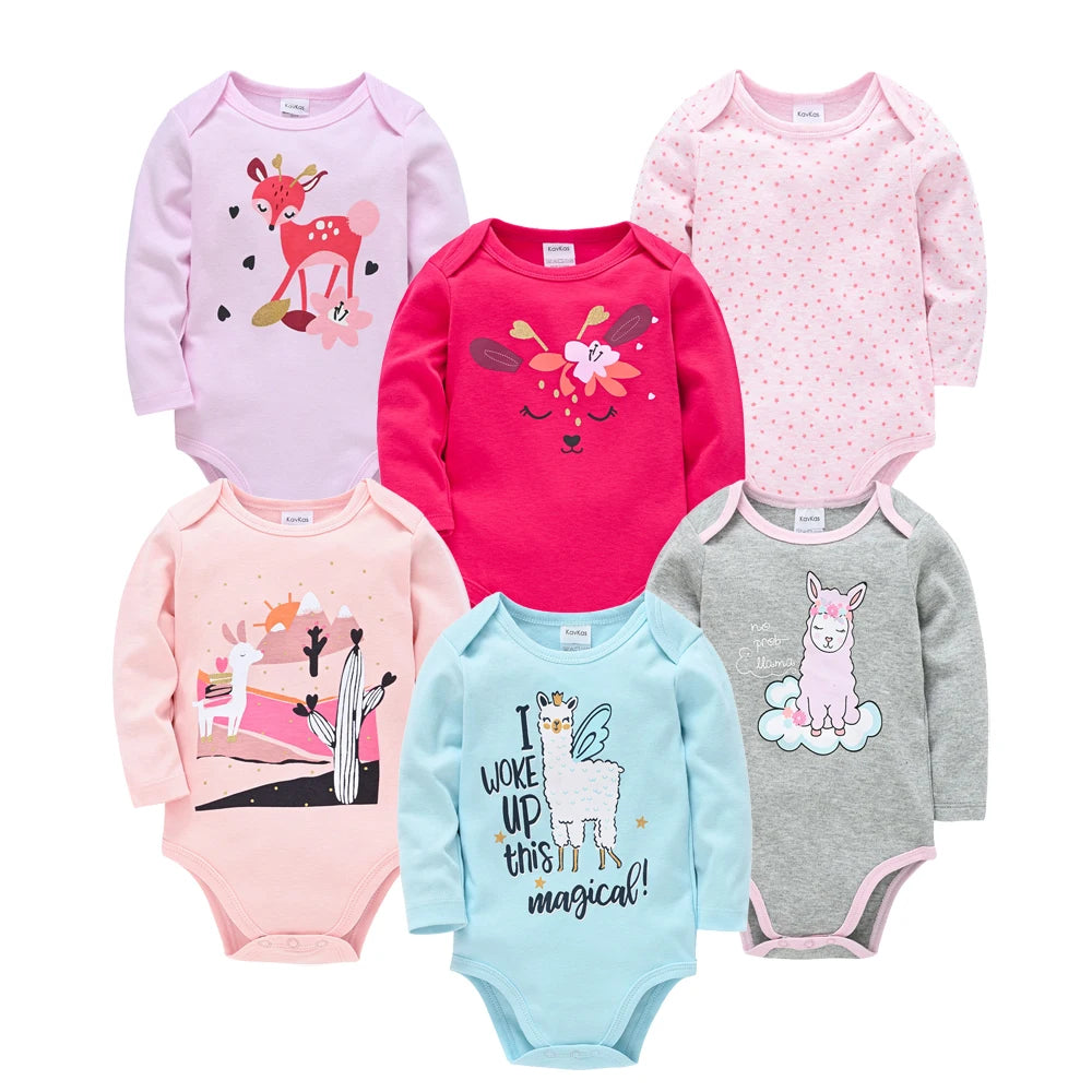 Baby girl/boy bodysuits in packs of 3/6 pieces 