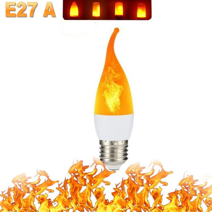 B22 E27 LED Flame Effect Ambient Light Bulbs