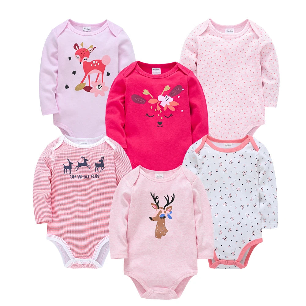 Baby girl/boy bodysuits in packs of 3/6 pieces 