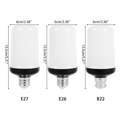 B22 E27 LED Flame Effect Ambient Light Bulbs