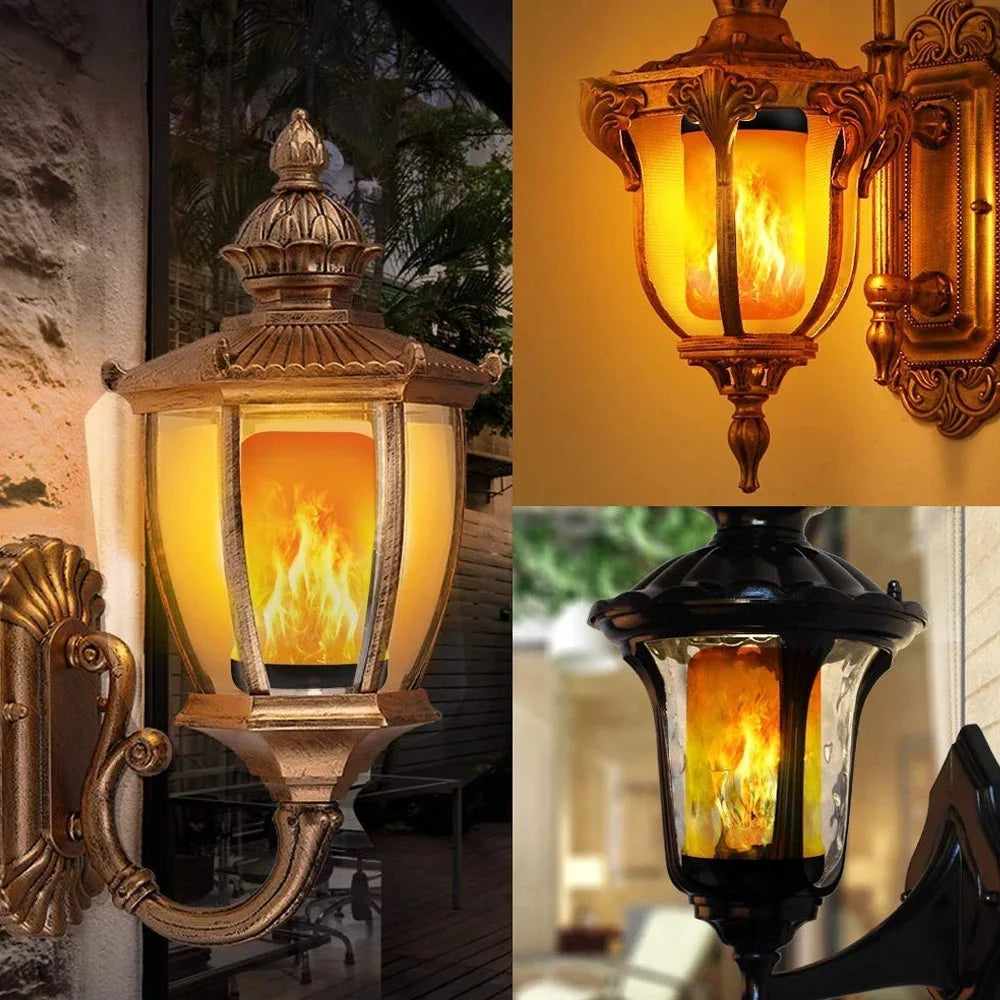 B22 E27 LED Flame Effect Ambient Light Bulbs