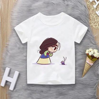 T-Shirt motif Princesse dessins animés