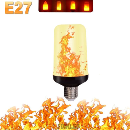 B22 E27 LED Flame Effect Ambient Light Bulbs