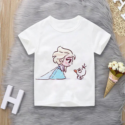 T-Shirt motif Princesse dessins animés