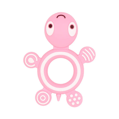 Anneau de Dentition en Silicone en forme de Tortue
