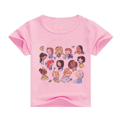 T-Shirt motif Princesse dessins animés