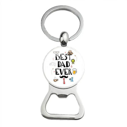Porte-clés Ouvre Bouteille  Super Papa