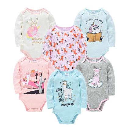 Baby girl/boy bodysuits in packs of 3/6 pieces 