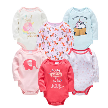 Baby girl/boy bodysuits in packs of 3/6 pieces 