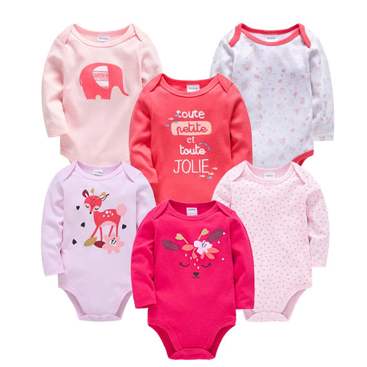 Baby girl/boy bodysuits in packs of 3/6 pieces 