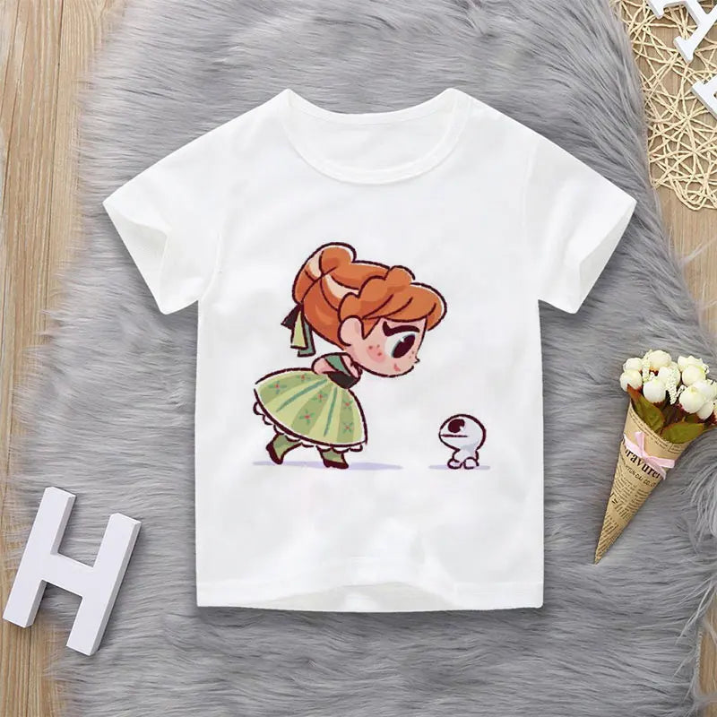 T-Shirt motif Princesse dessins animés