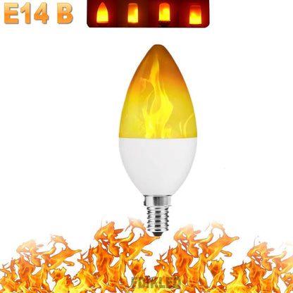 B22 E27 LED Flame Effect Ambient Light Bulbs