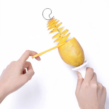 Potato and vegetable skewer machine 