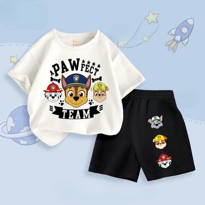 Ensemble Pat Patrouille T-shirt à mache courte et Short