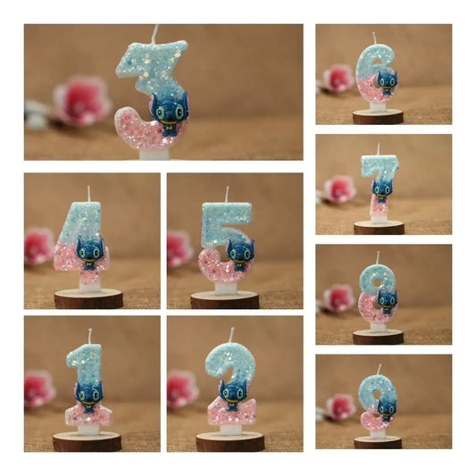 Stitch Birthday Candle 
