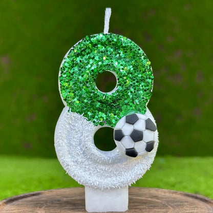 Football birthday candles 