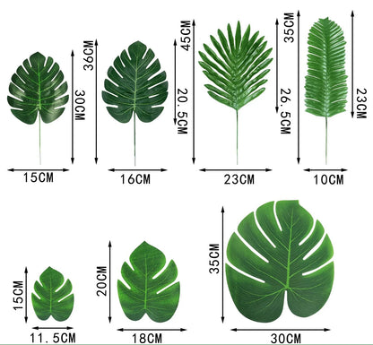 Feuilles de Palmier Tropicales pour Décorations Exotiques