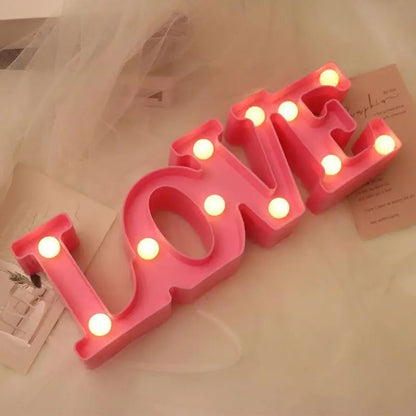 LOVE or Heart LED light decoration 