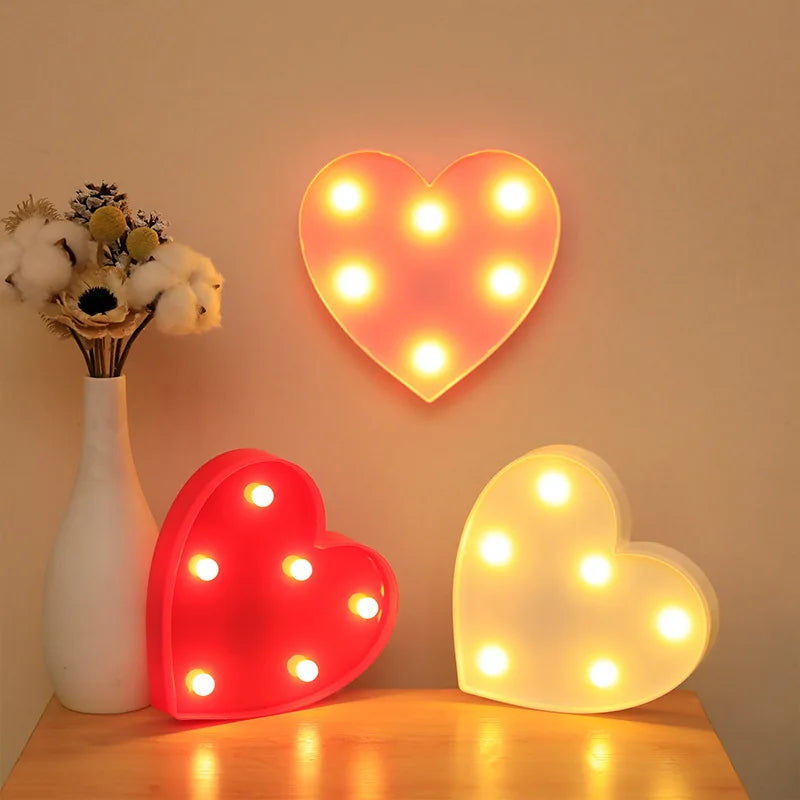 LOVE or Heart LED light decoration 