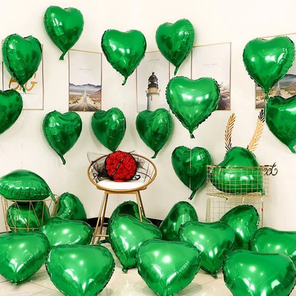 25cm Inflatable Romantic Heart Balloons for Parties and Events 