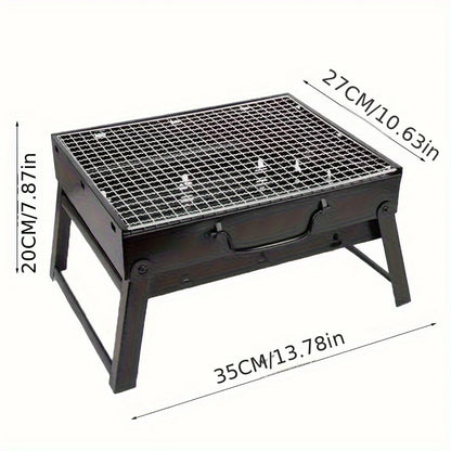 Portable stainless steel barbecue